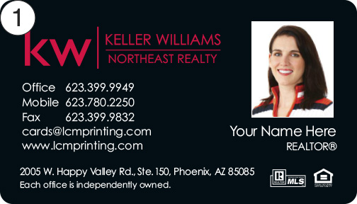 Keller Williams Business Card front 1